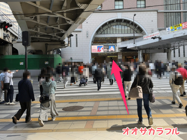 JR大阪駅から阪急サン広場への行き方【最短ルート】